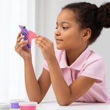 Dinos. Colorful modeling air-dry clay, 15 cans