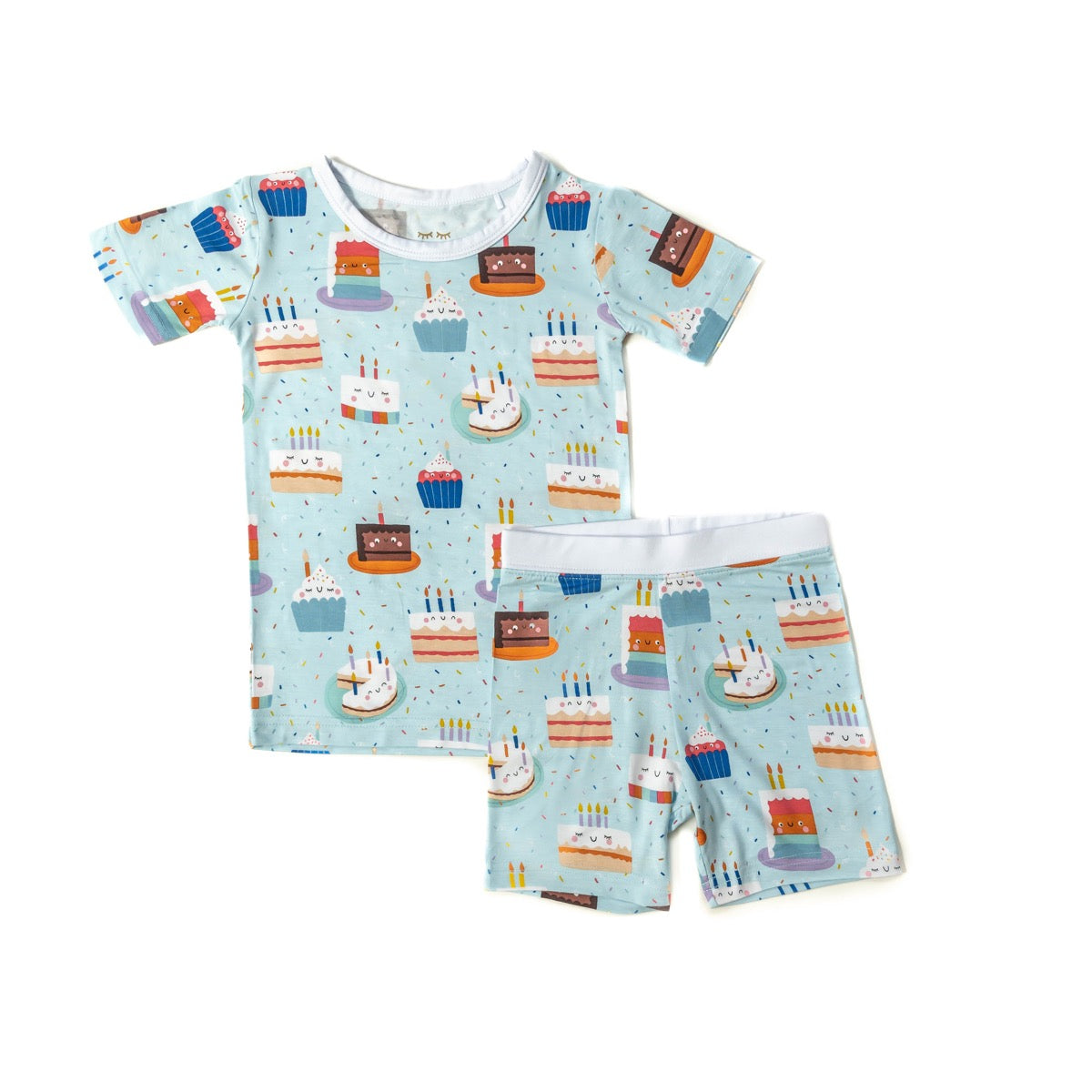 Birthday Cakes Bamboo Short Sleeve & Short Set