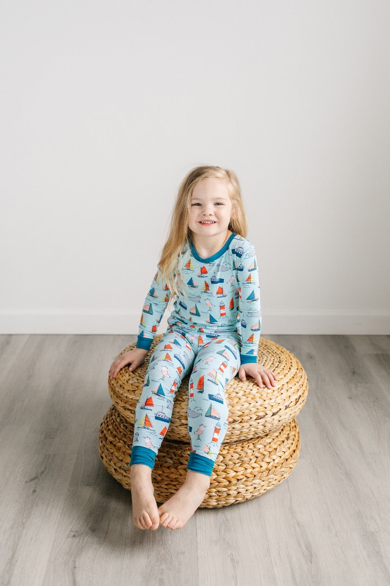 Set Sail Bamboo Long Sleeve Pj