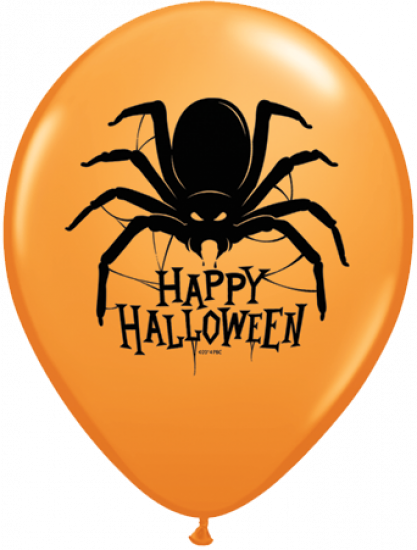 Happy Halloween Spider Balloon Latex 11"