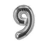 Silver Foil Number Balloon 28"