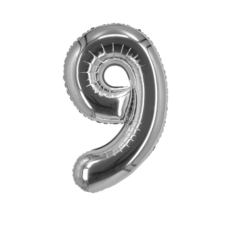 Silver Foil Number Balloon 28"