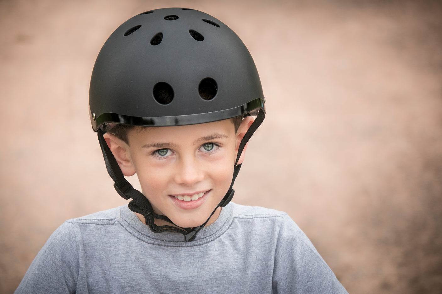 Black Multi Sports Helmet With Rear Light