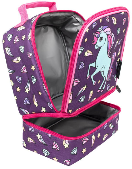 Lunch Bag Double Decker - Diamond Unicorn