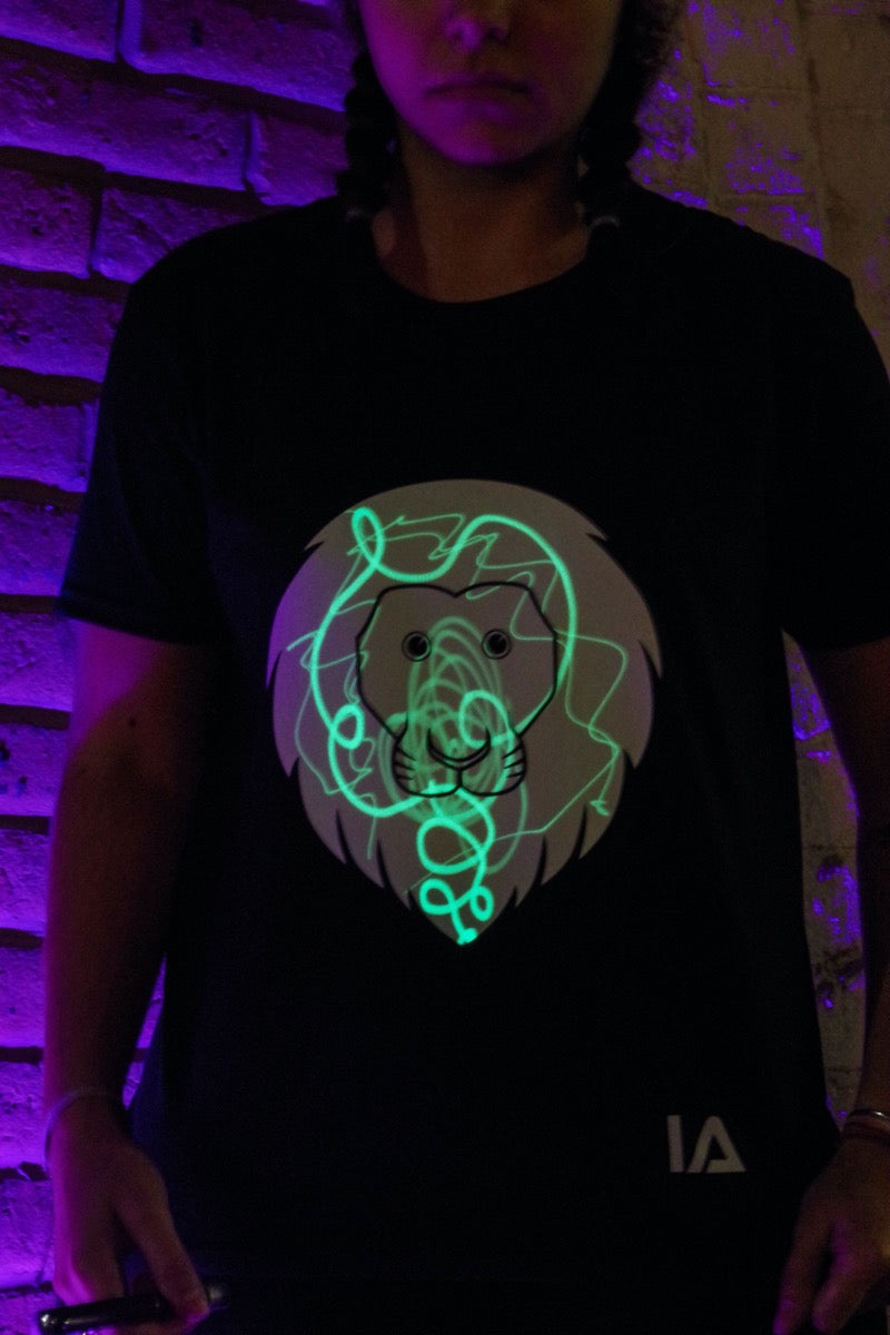 Glow in the Dark Tshirt - Lion Design