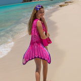 Malibu Pink Mermaid Tail With Monofin - Does Not Include Swimsuit