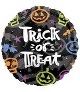 Trick or Treat Brush Foil Balloon 18"