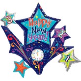 Jumbo Countdown New Year Foil Balloon