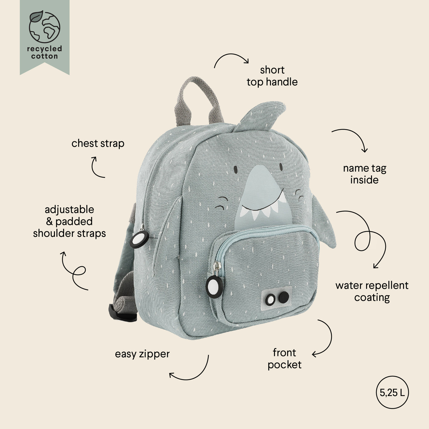 Backpack Small Mr. Shark