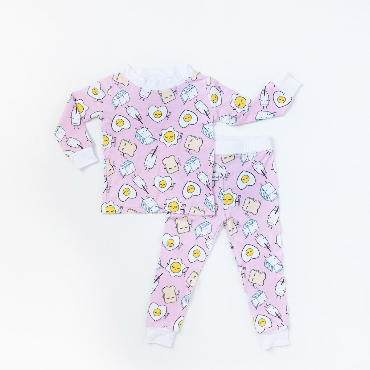 Pink Breakfast Bamboo PJ Set