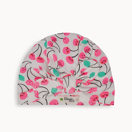 Pink Cherries Turban Style Hat