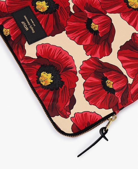 Poppy Print Laptop Sleeve 15"