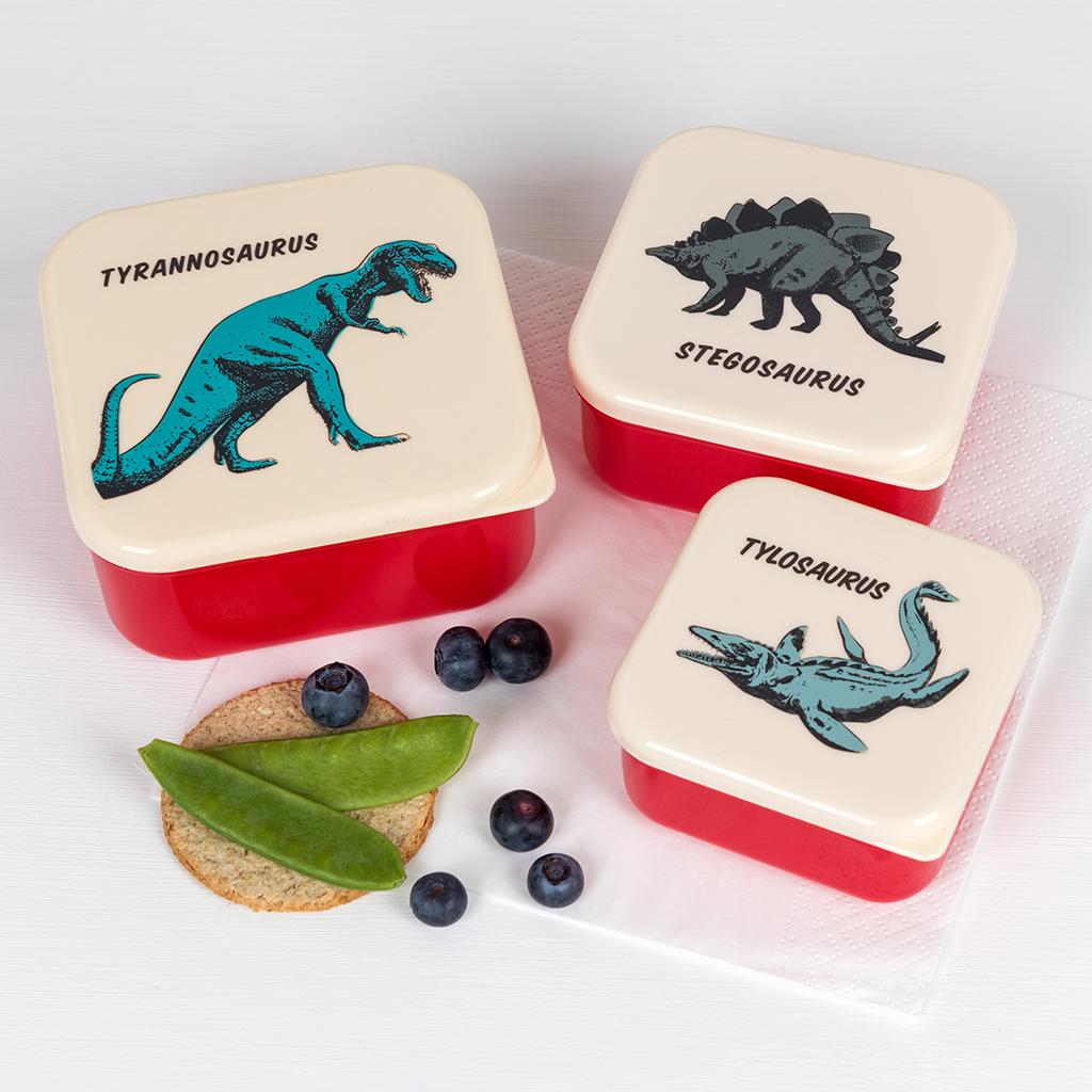 Prehistoric Land Snack Boxes (set Of 3)