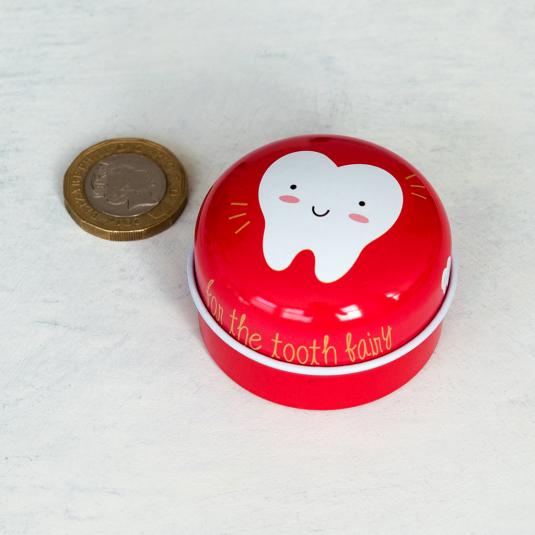 Tooth Fairy Tin Box Red