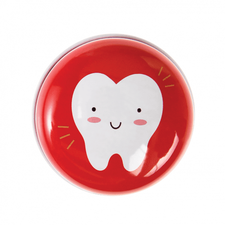 Tooth Fairy Tin Box Red