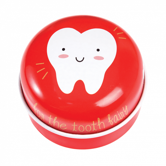 Tooth Fairy Tin Box Red