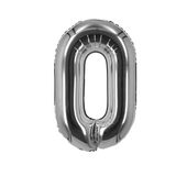 Silver Foil Number Balloon 28"