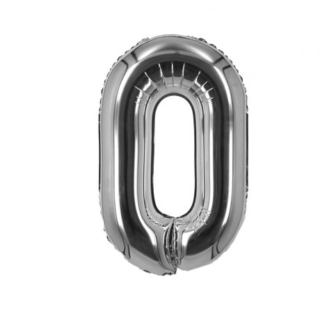 Silver Foil Number Balloon 28"