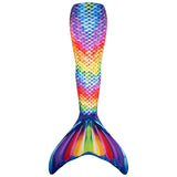 Rainbow Reef Mermaid Tail With Monofin - Do Not Include Swimsuit