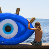 Float Away Lie On Greek Eye - Electric Blue