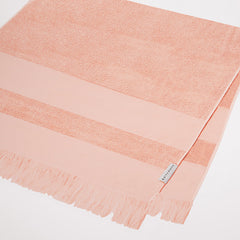 Beach Towel Summer Stripe- Salmon