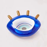 Luxe Pool Ring Greek Eye Blue