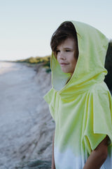 Terry Beach Hooded Towel Sea Seeker Dip Dye 6-9 Years Old