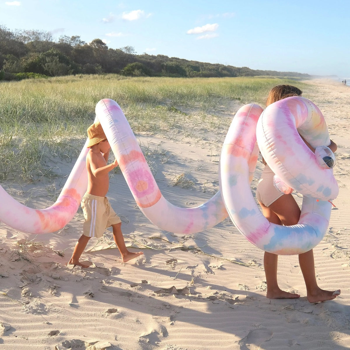 Giant Inflatable Noodle Snake Tie Dye Tie Dye