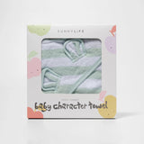 Baby Character Towel Apple Sorbet Pastel Green