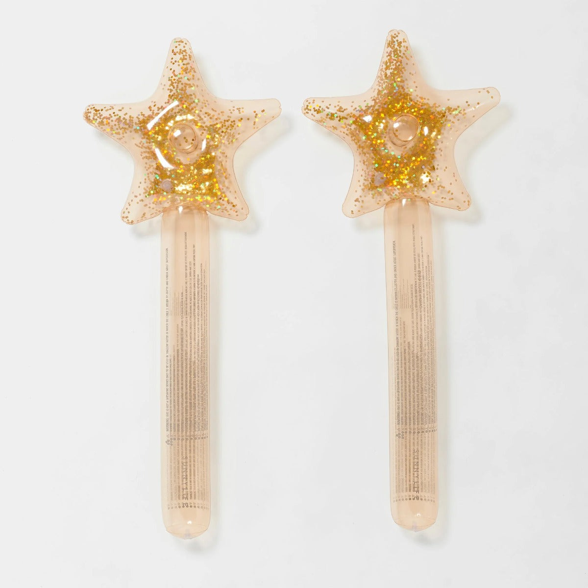 Kids Inflatable Star Wand Princess Swan Gold Set of 2