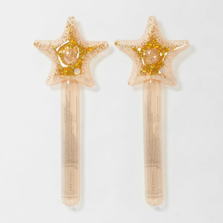 Kids Inflatable Star Wand Princess Swan Gold Set of 2