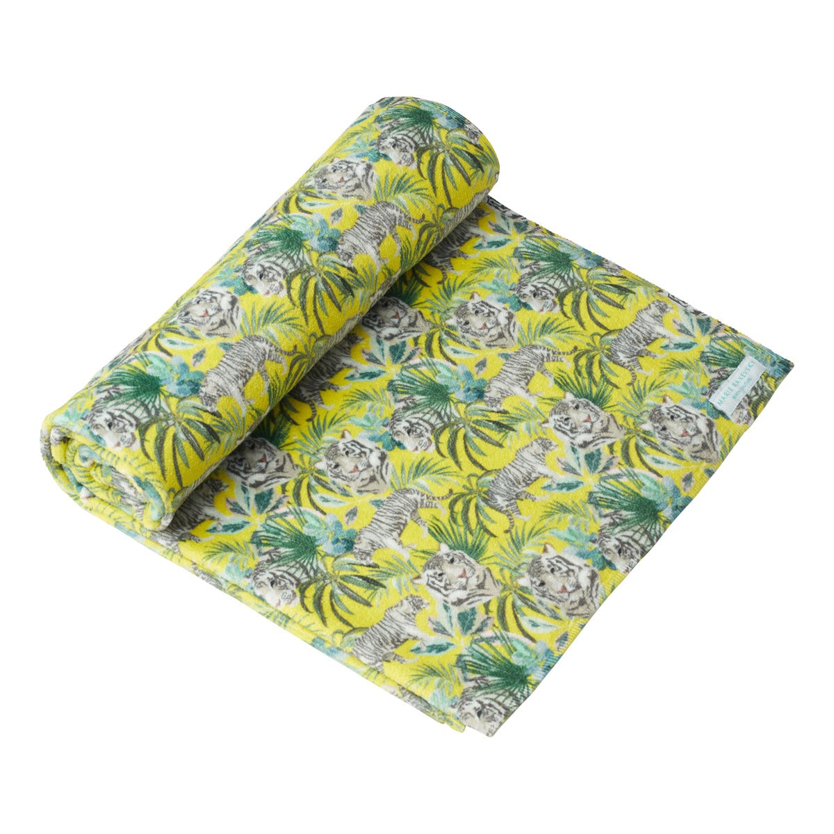 JUNGLE YELLOW BEACH TOWEL