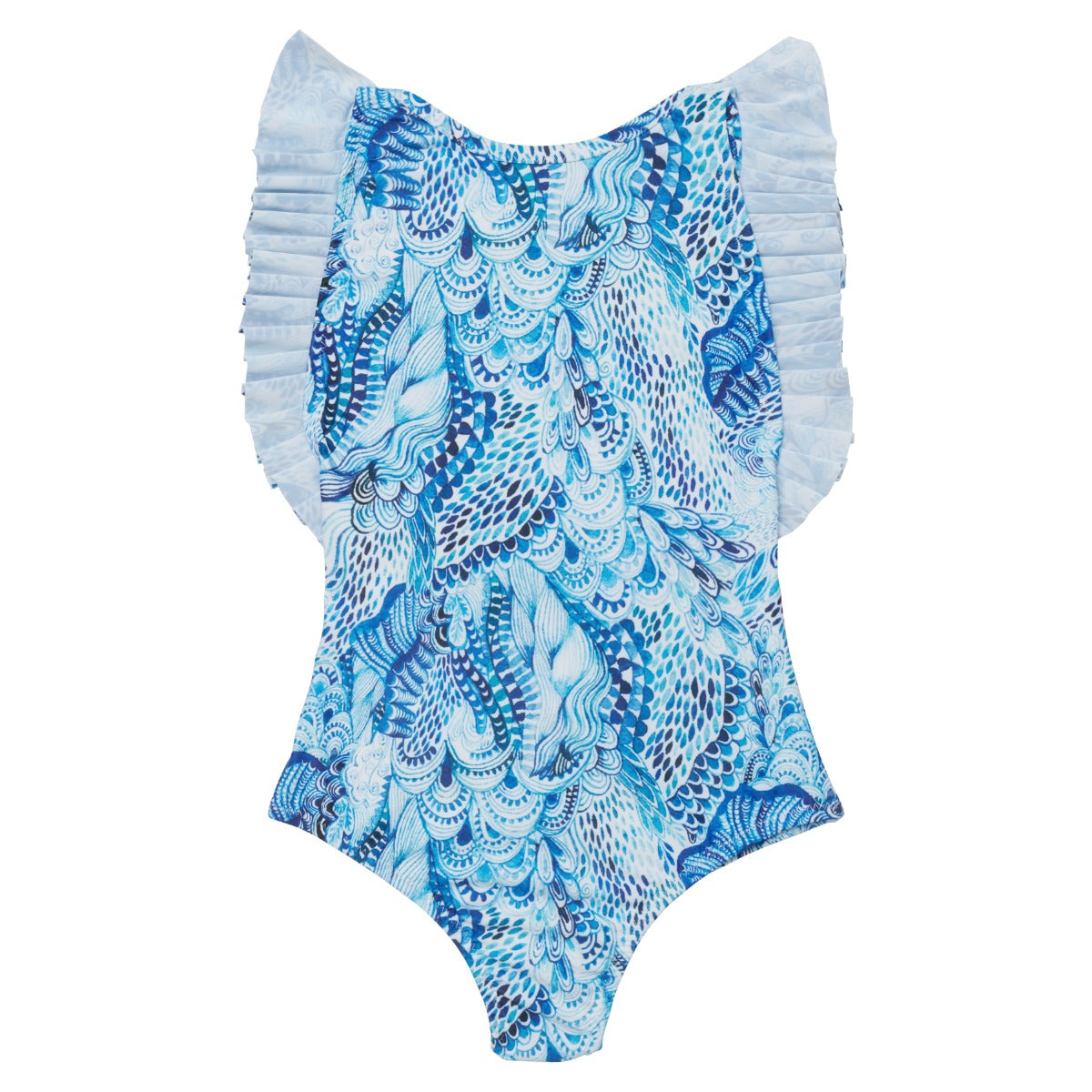 WAVES ONE PIECE PLEATED swimsuit