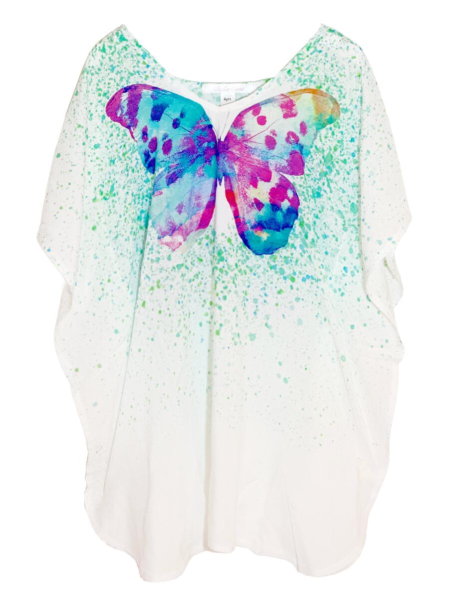 Butterfly Mint Splash Cover Up