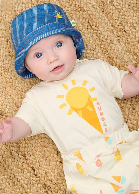 طقم بدي سوت جيرسي وشورت للأطفال الرضع - جيلاتو