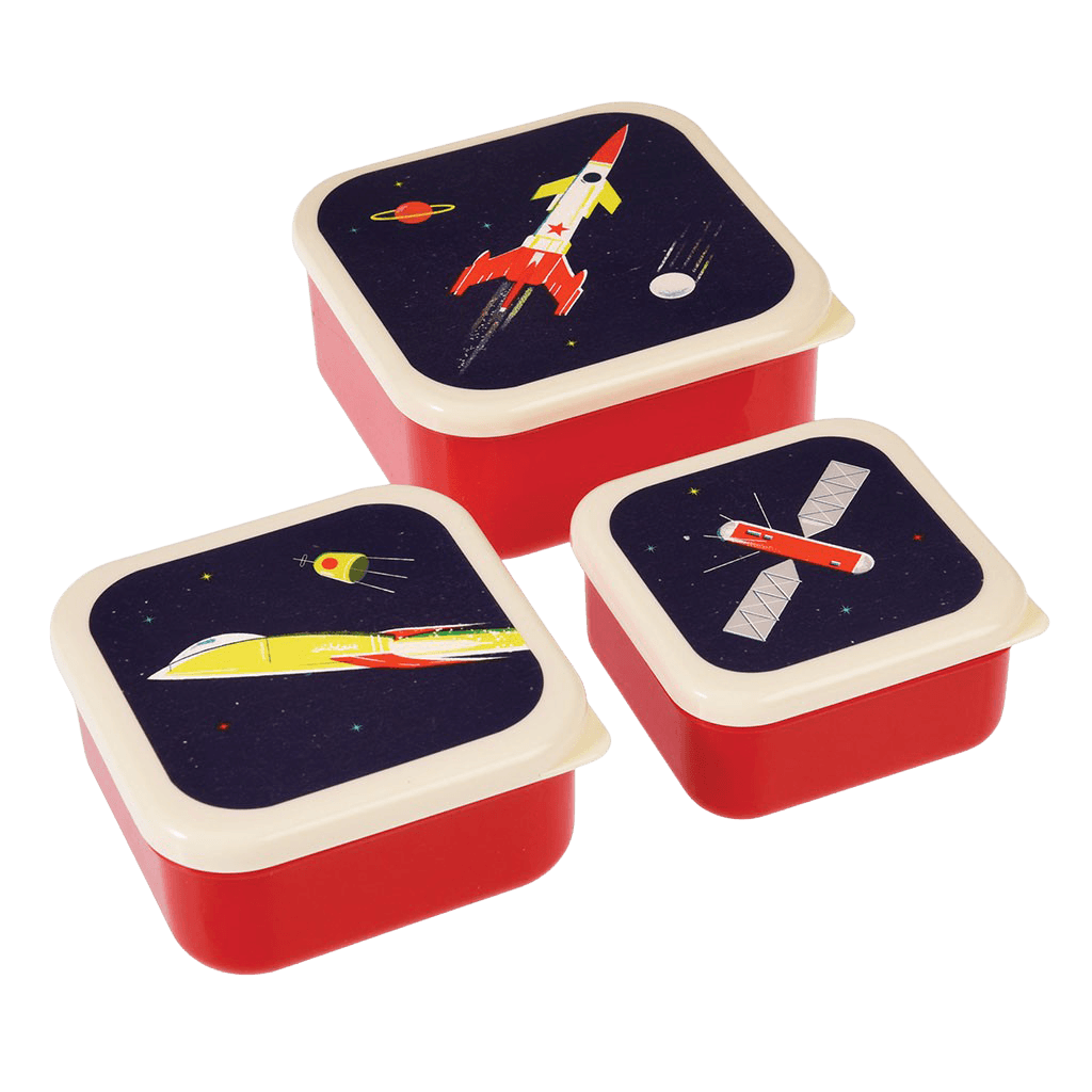 Space Age Snack Boxes (set Of 3)