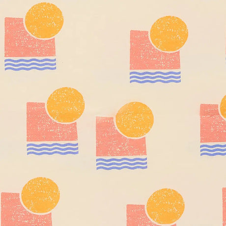 فستان جيرسي صيفي بأكمام قصيرة للأطفال والرضع - غروب الشمس