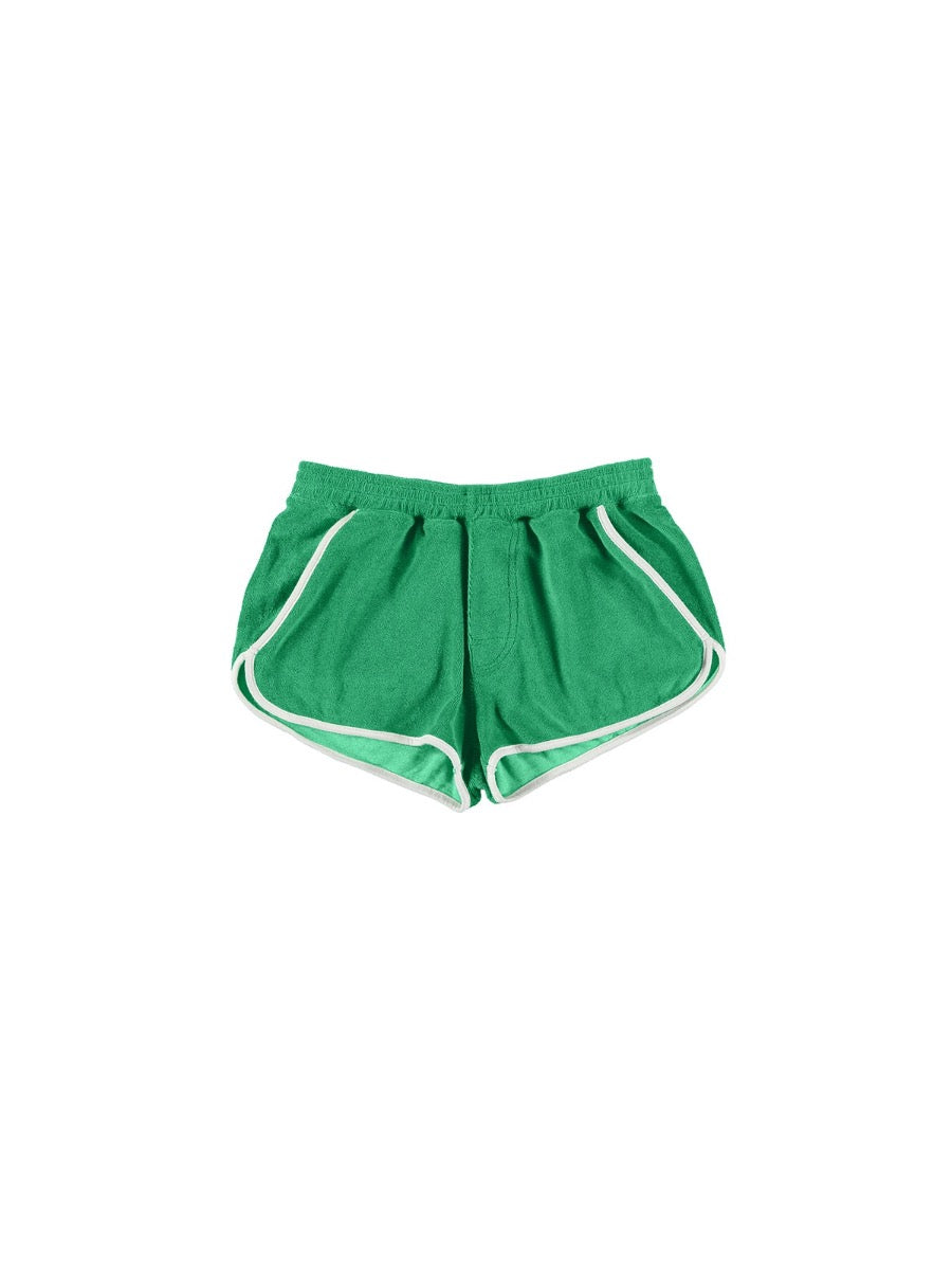 Towel Retro Shorts - Green