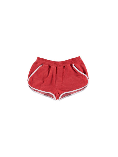 Towel Retro Shorts - Red