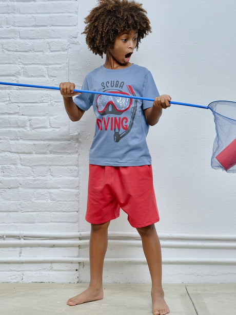 تي شيرت سكوبا منقوش 