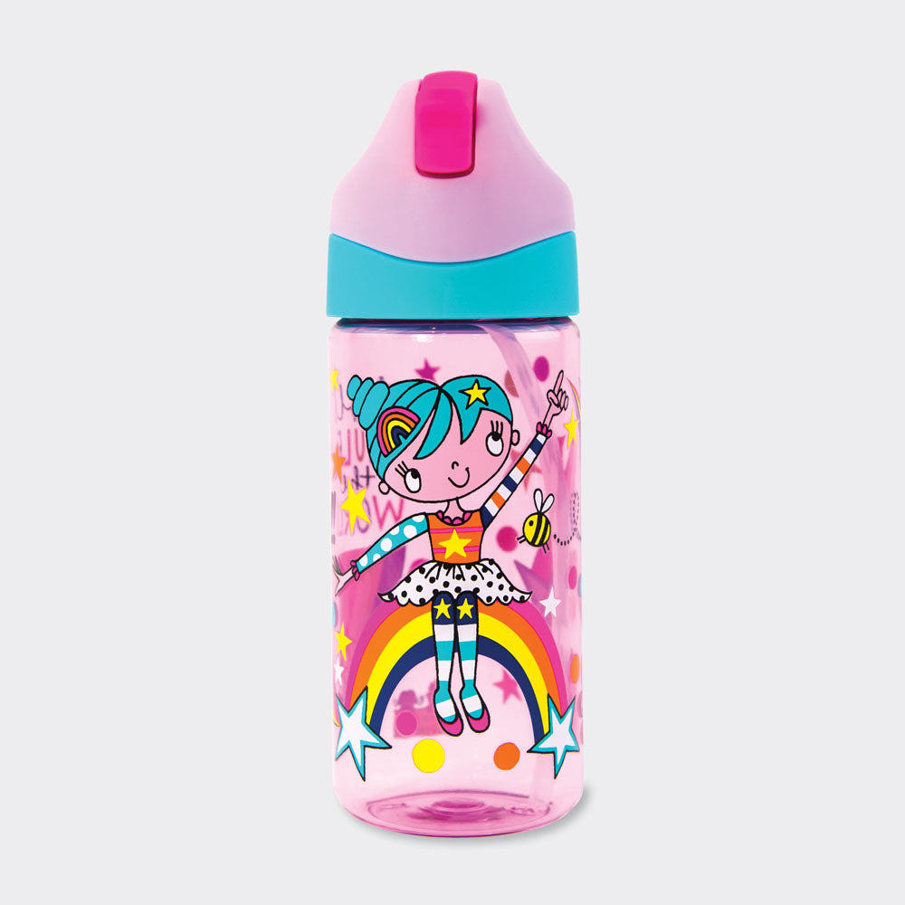 Drinks Bottle With Straw - Girls Rule The World