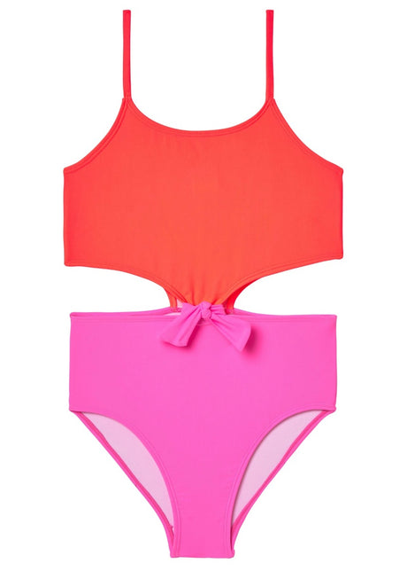 Neon Pink and fuchsia Swimsuit