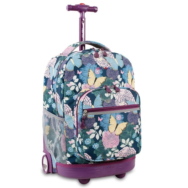 Sunrise Wheeled Backpack Secret Garden