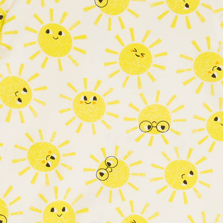 فستان مطبوع عليه أشعة الشمس مع جيوب 