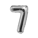 Silver Foil Number Balloon 28"