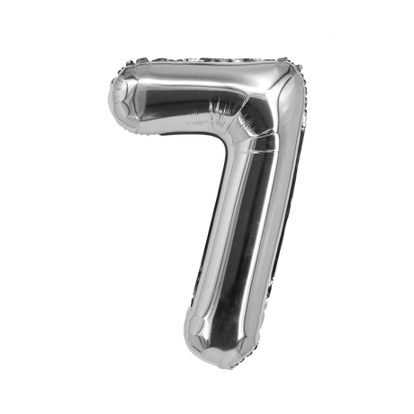 Silver Foil Number Balloon 28"