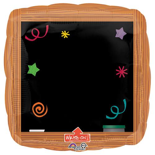 Wood Frame Black Board Foil Balloon 24"