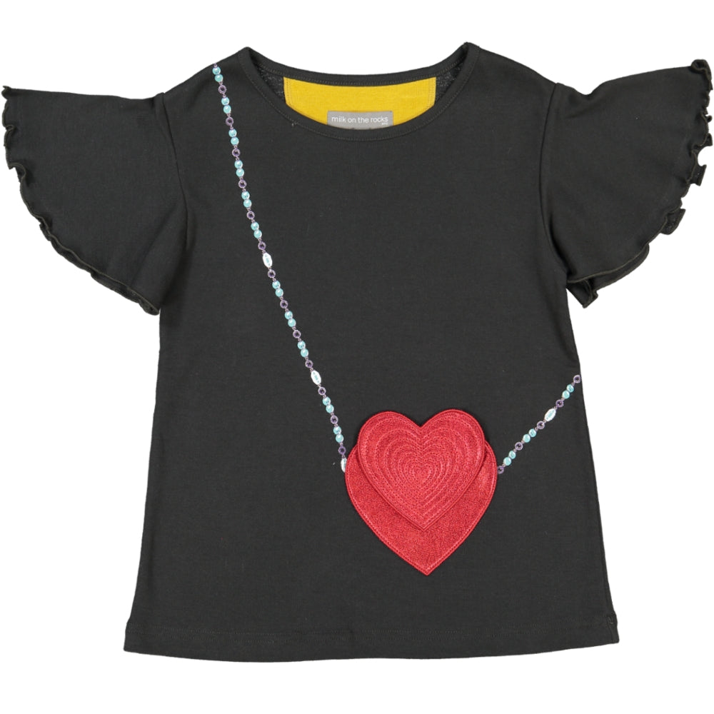 Girl Tshirt Double Heart