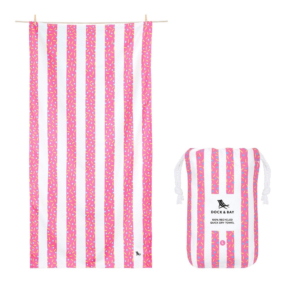 Sand Free & Quick Drying Towel -Cupcake Sprinkles