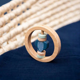 Wooden round rattle - Mrs. Elephant